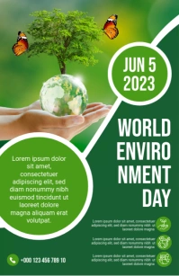 World Environment Day ความกว้างแบบครึ่งหน้า template