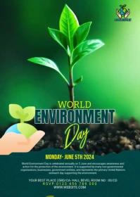 world environment day A6 template