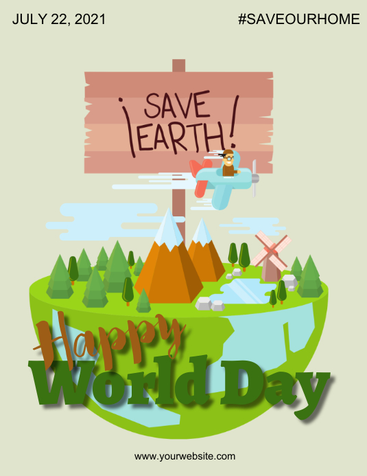 World Environment Day Flyer (US Letter) template