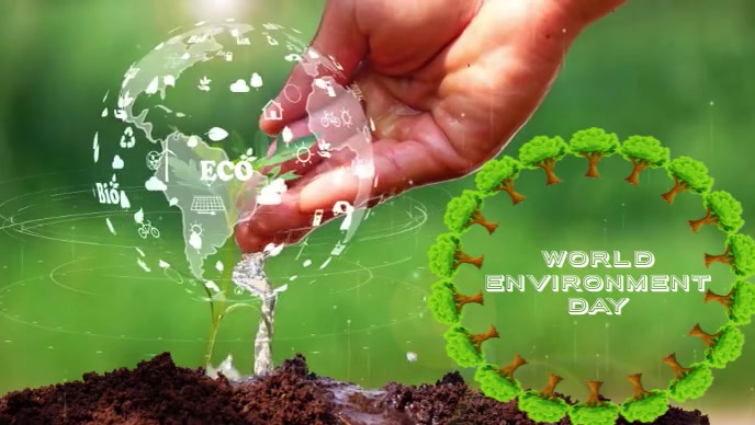 World Environment Day YouTube Thumbnail template