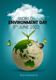 world environment day A3 template