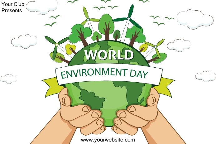 World environment day Poster template