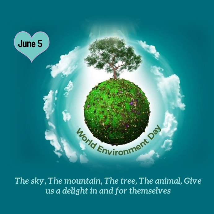 world environment day Instagram Post template