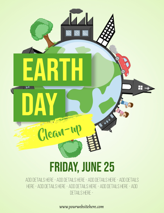 World Environment Day Volantino (US Letter) template