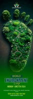 World environment day Banner 2' × 6' template