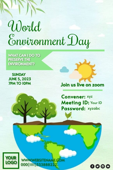World environment day event Template | PosterMyWall