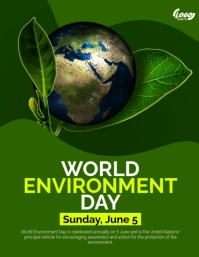 World Environment Day Flyer Pamflet (VSA Brief) template