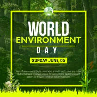 World Environment Day Flyer Instagram Post template