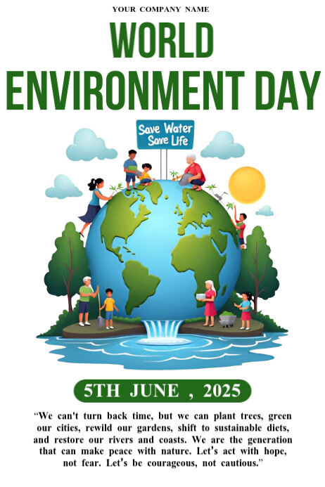 Plantilla de World Environment Day Poster | PosterMyWall