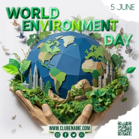 World Environment Day Square Video template