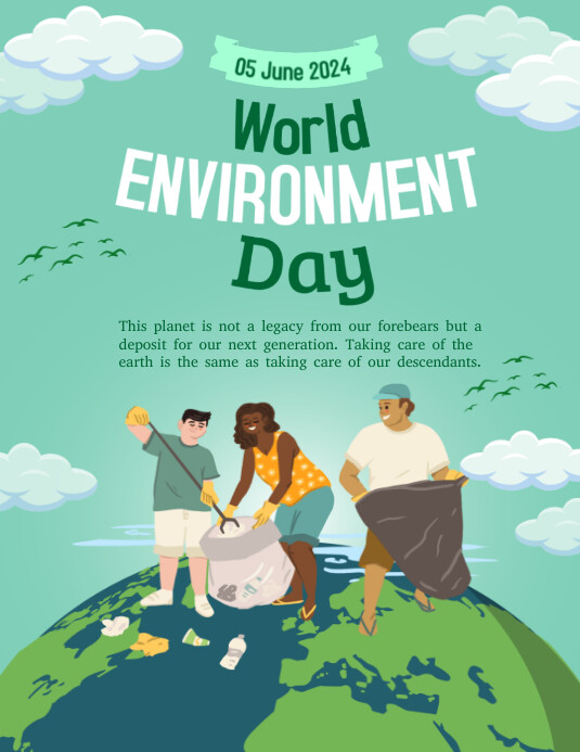 Plantilla de World Environment day template | PosterMyWall