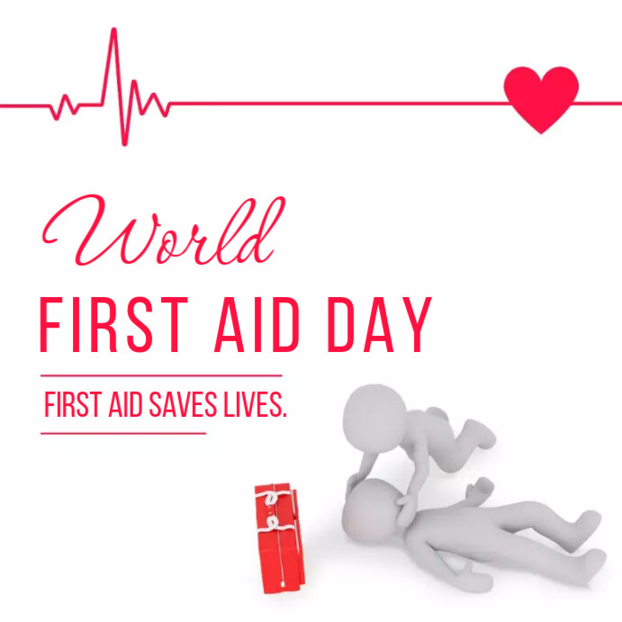 World First Aid Day Instagram Post Template | PosterMyWall