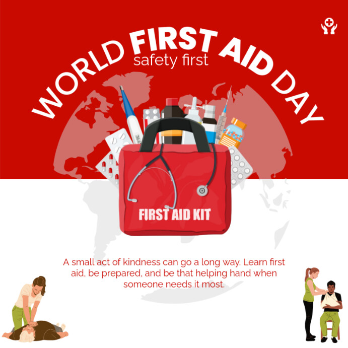 World First Aid Day Template | PosterMyWall