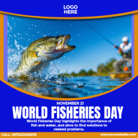 World Fisheries Day Template Сообщение Instagram