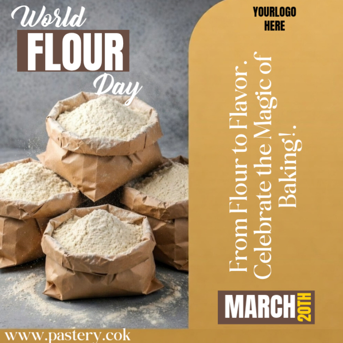 world flour day poster Modelo | PosterMyWall