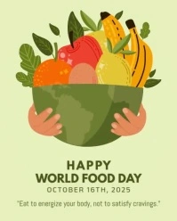 world food day Instagram Portrait template
