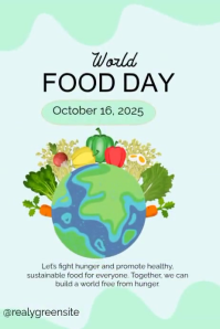 World Food Day Poster template