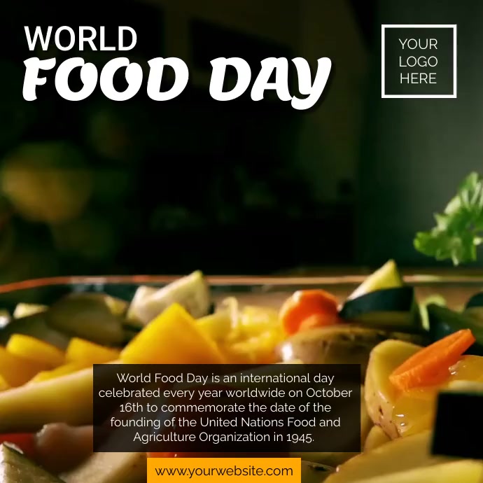 World Food Day Video IG Instagram Plasing template