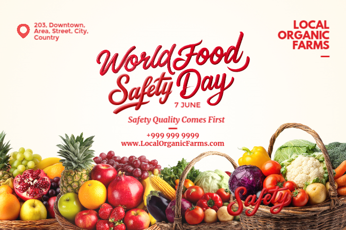 World Food Safety Day Template Postermywall World Food Safety Day Template Postermywall