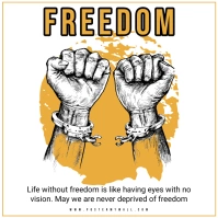 World Freedom Day Instagram Post template