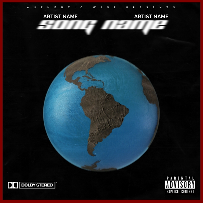 Copy of World globe Album cover template PosterMyWall