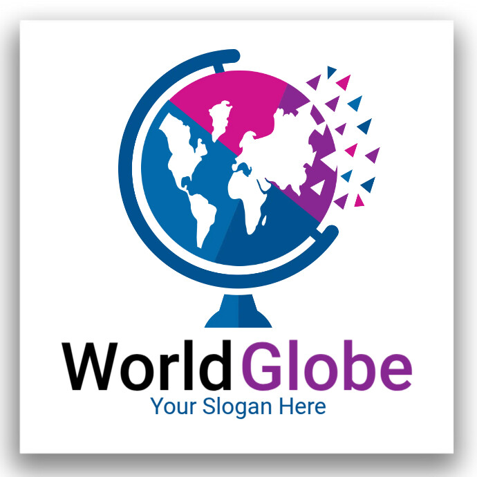 World Globe Logo Template | PosterMyWall