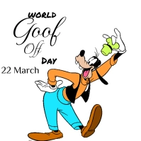 World goof off day Publicación de Instagram template