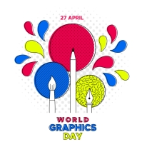 world graphics day background with desk Template | PosterMyWall