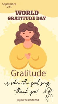 World Gratitude Day Instagram Story template
