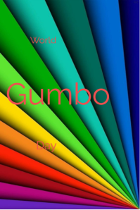 World gumbo day Poster template