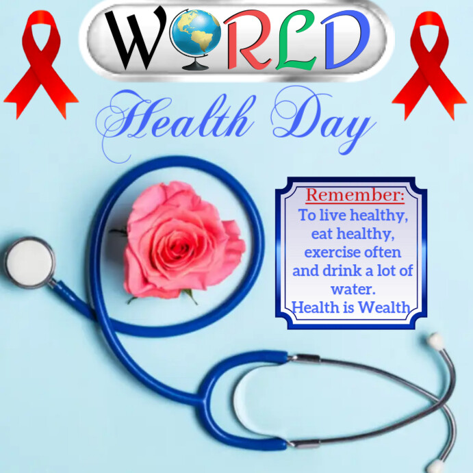 World Health Day Campaign Poster Template