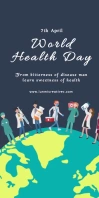 World health day Roll Up Banner 3' × 6' template