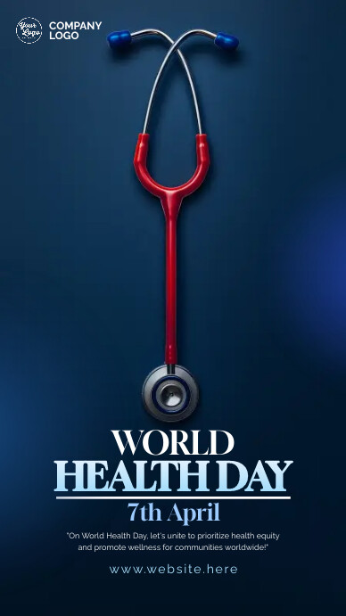 World Health Day Social Media Story História do Instagram template