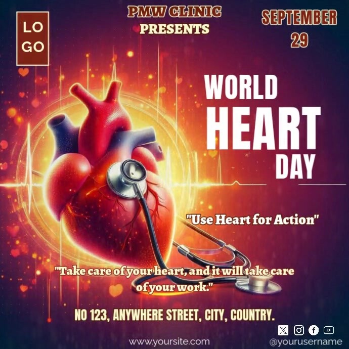 World heart day Template | PosterMyWall