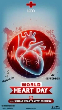 World Heart Day Historia de Instagram template
