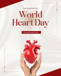 World Heart Day Instagram Post template