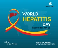 World Hepatitis Day Large Rectangle template
