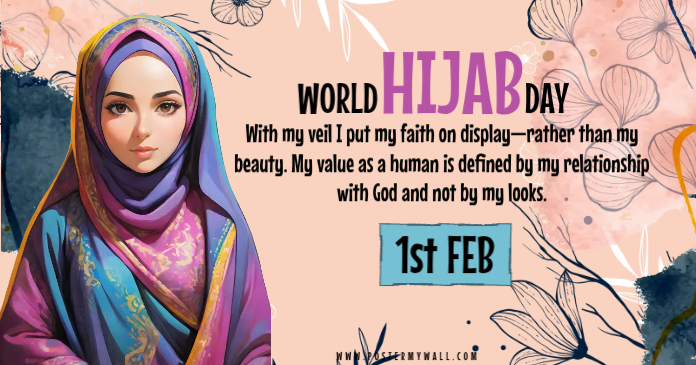 World Hijab Day Facebook Post Template | PosterMyWall