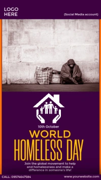 world homeless day awareness Instagram Story template