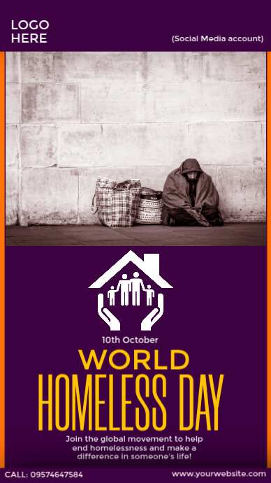 world homeless day awareness Template | PosterMyWall