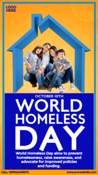 World Homeless Day Design Instagram Story template