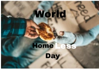 World Homeless Design Открытка template