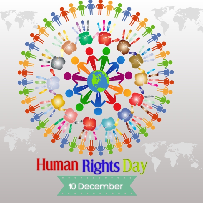 Copy of World Human Rights Day 10 December logo | PosterMyWall