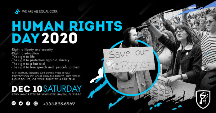 World Human Rights Week Event Invite Facebook Template | PosterMyWall