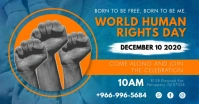 World Human Rights Week Invitation Facebook Shared Image template