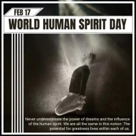 World Human Spirit Day Instagram Post template