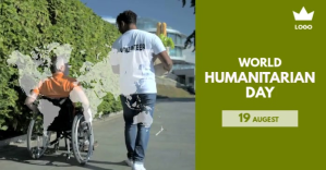 World Humanitarian day Anuncio de Facebook template
