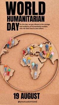 World Humanitarian Day Instagram Story template