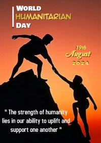 World Humanitarian Day A4 template