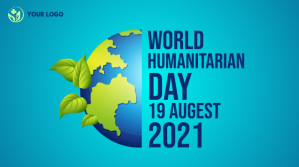 World Humanitarian day facebook share image Twitter Post template